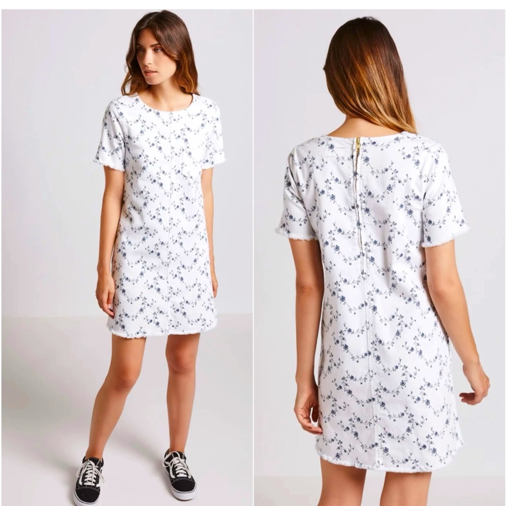SOLD! Current/Elliott The Fray Edge Sugar Viney Floral Shift Dress